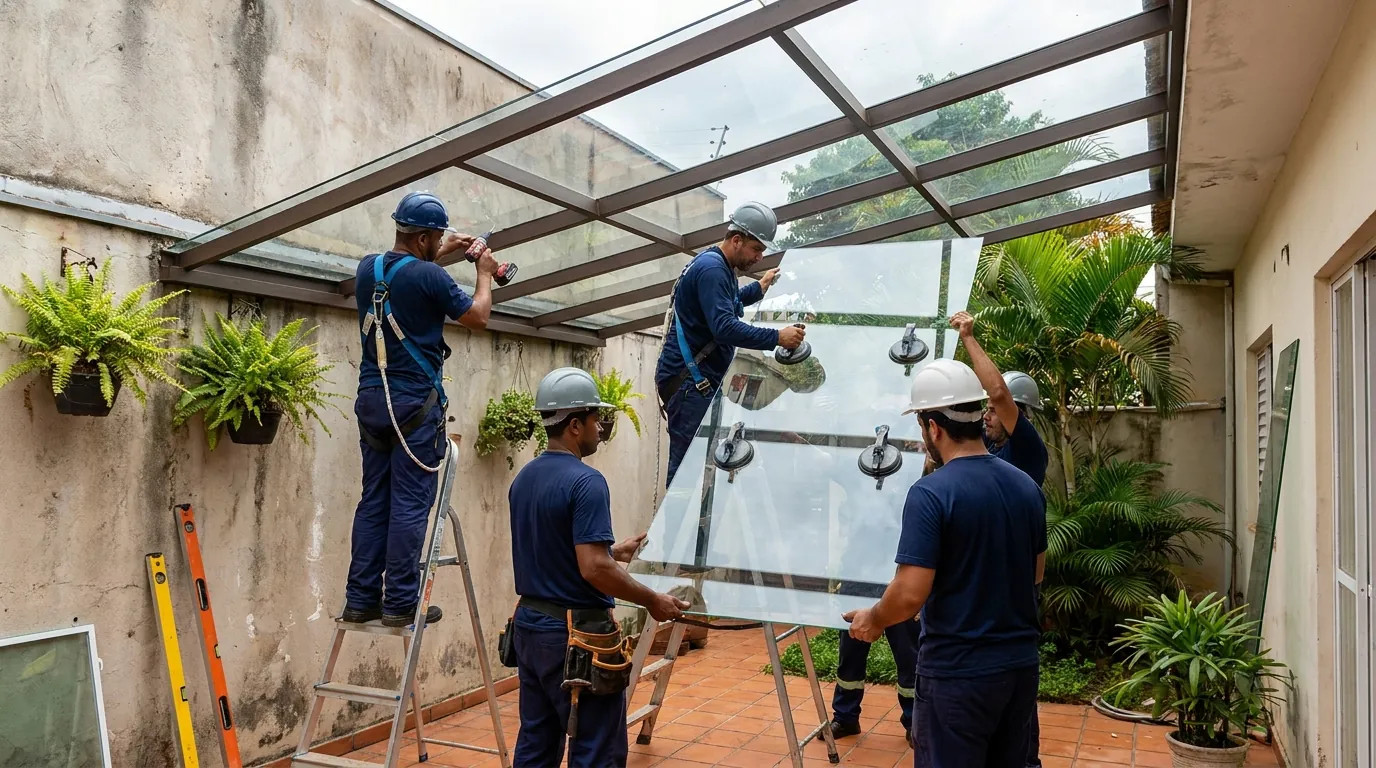 Pergolado e Piscina