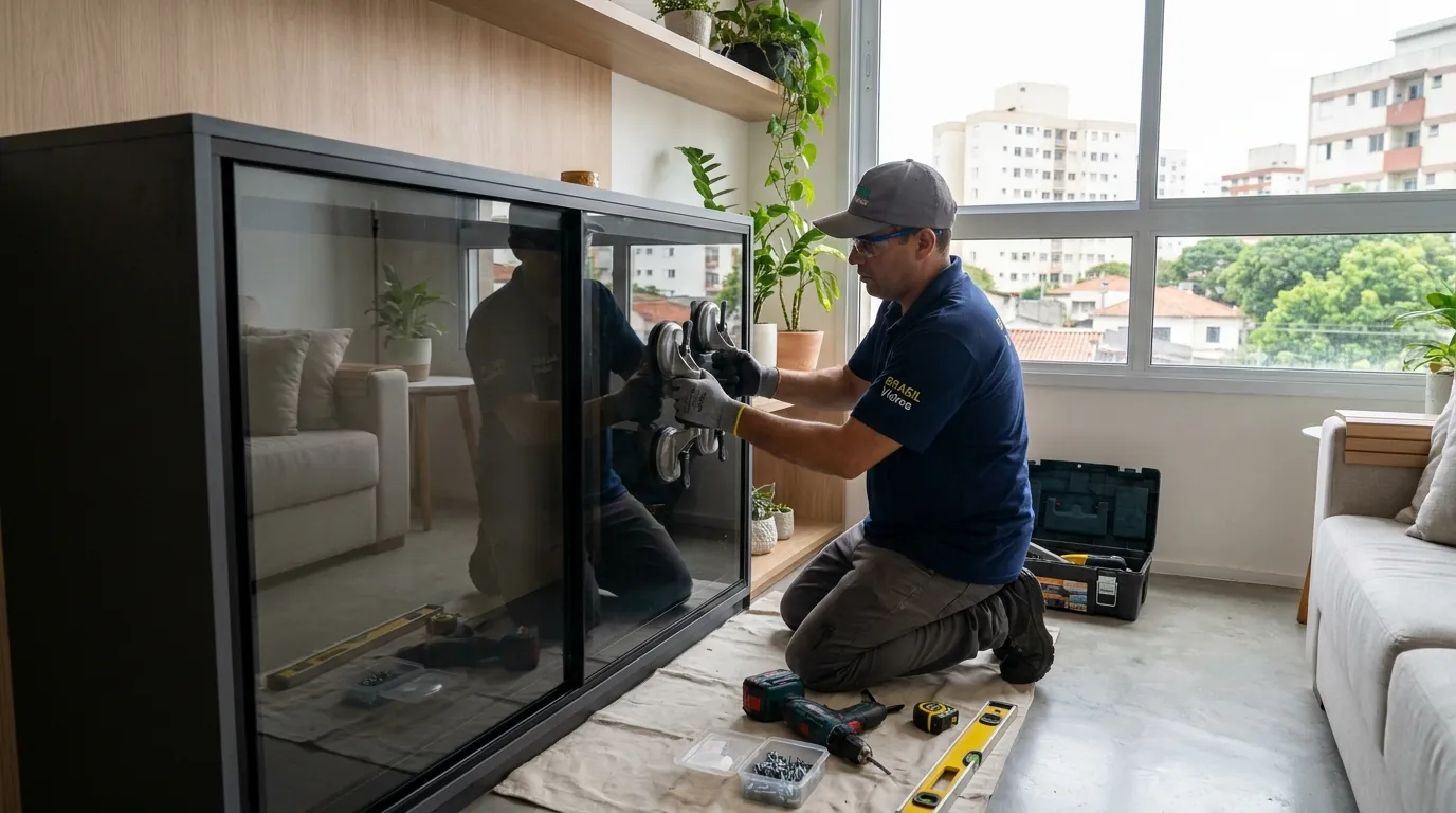 Vidro nas Portas da Cozinha